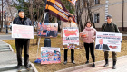 Томск. 11 апреля 2025. Пикеты за чрезвычайные полномочия Путину