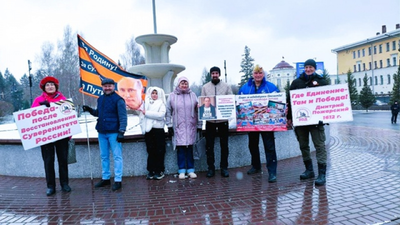 Томск. 4 ноября 2025. Праздничный пикет в День НОД